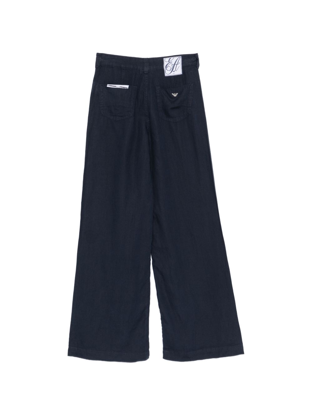 Emporio Armani Linen trousers NAVY
