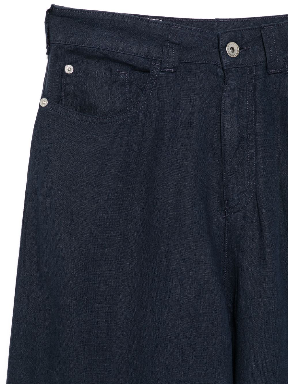Emporio Armani Linen trousers NAVY