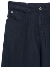 Emporio Armani Linen trousers NAVY