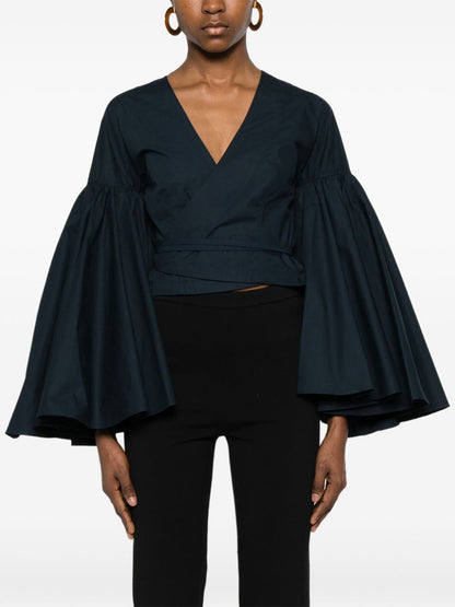 Jacquemus Le Cache Coeur Paysan top NAVY