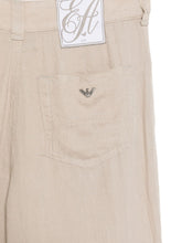 Emporio Armani Linen trousers BEIGE