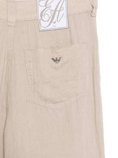 Emporio Armani Linen trousers BEIGE