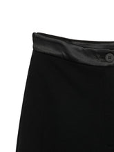 Emporio Armani Satin-Finish Tapered Trousers BLACK
