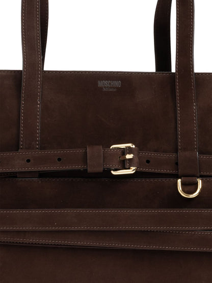 Moschino Tie Me Handbag BROWN