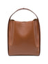 Jil Sander Pivot Leather Tote Brown