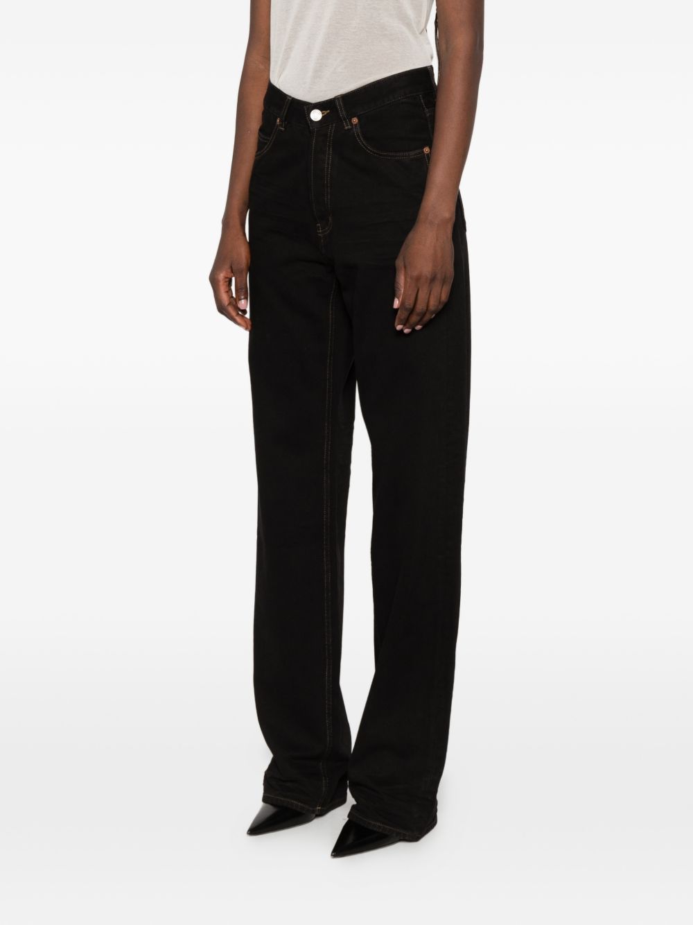 Saint Laurent Baggy Denim Jeans BLACK