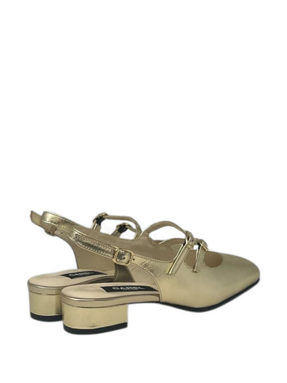 Carel Paris Peche Slingback Mary Janes SILVER