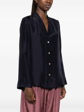 Forte Forte Silk Shirt NAVY