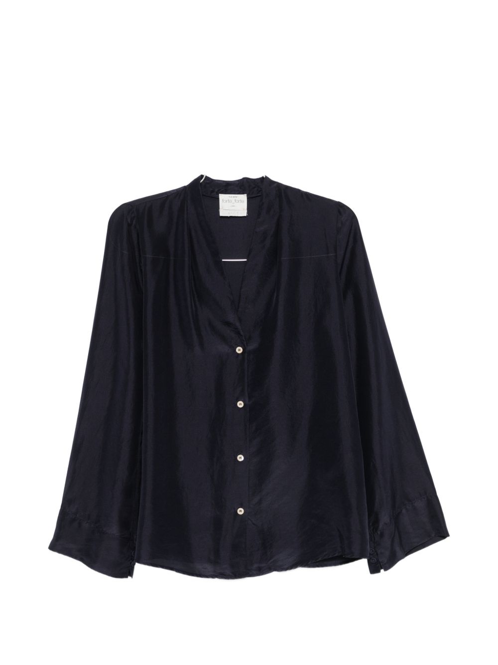Forte Forte Silk Shirt NAVY