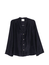 Forte Forte Silk Shirt NAVY