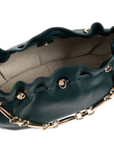Zimmermann Ruched Chain Shoulder Bag GREEN