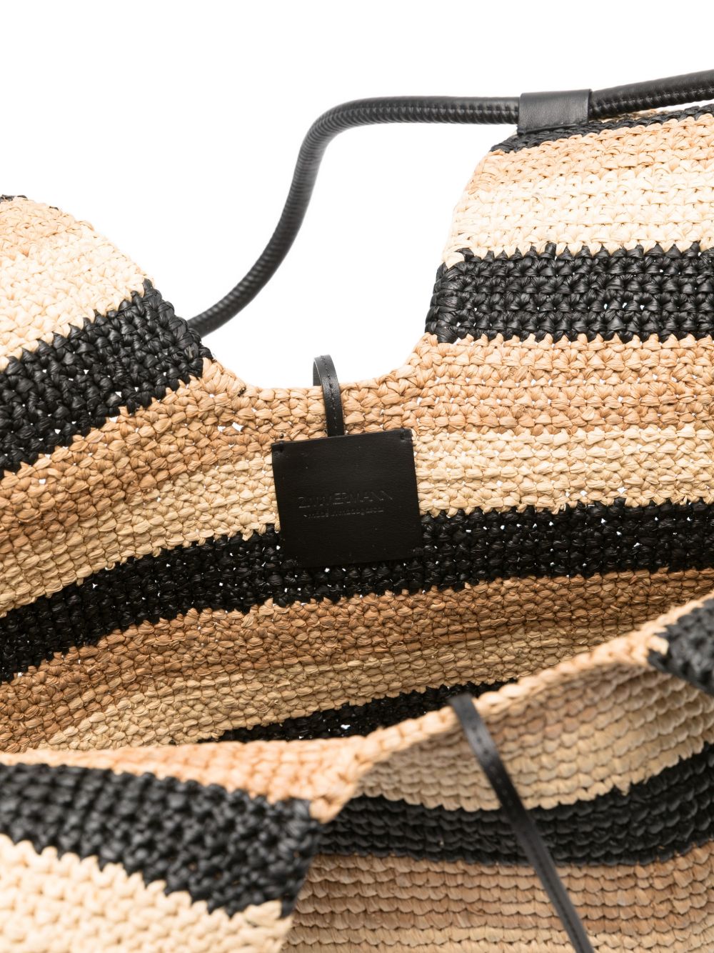 Zimmermann Striped Shoulder Bag BLACK