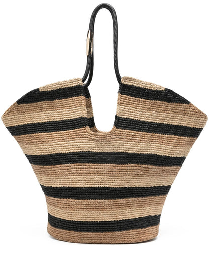 Zimmermann Striped Shoulder Bag BLACK