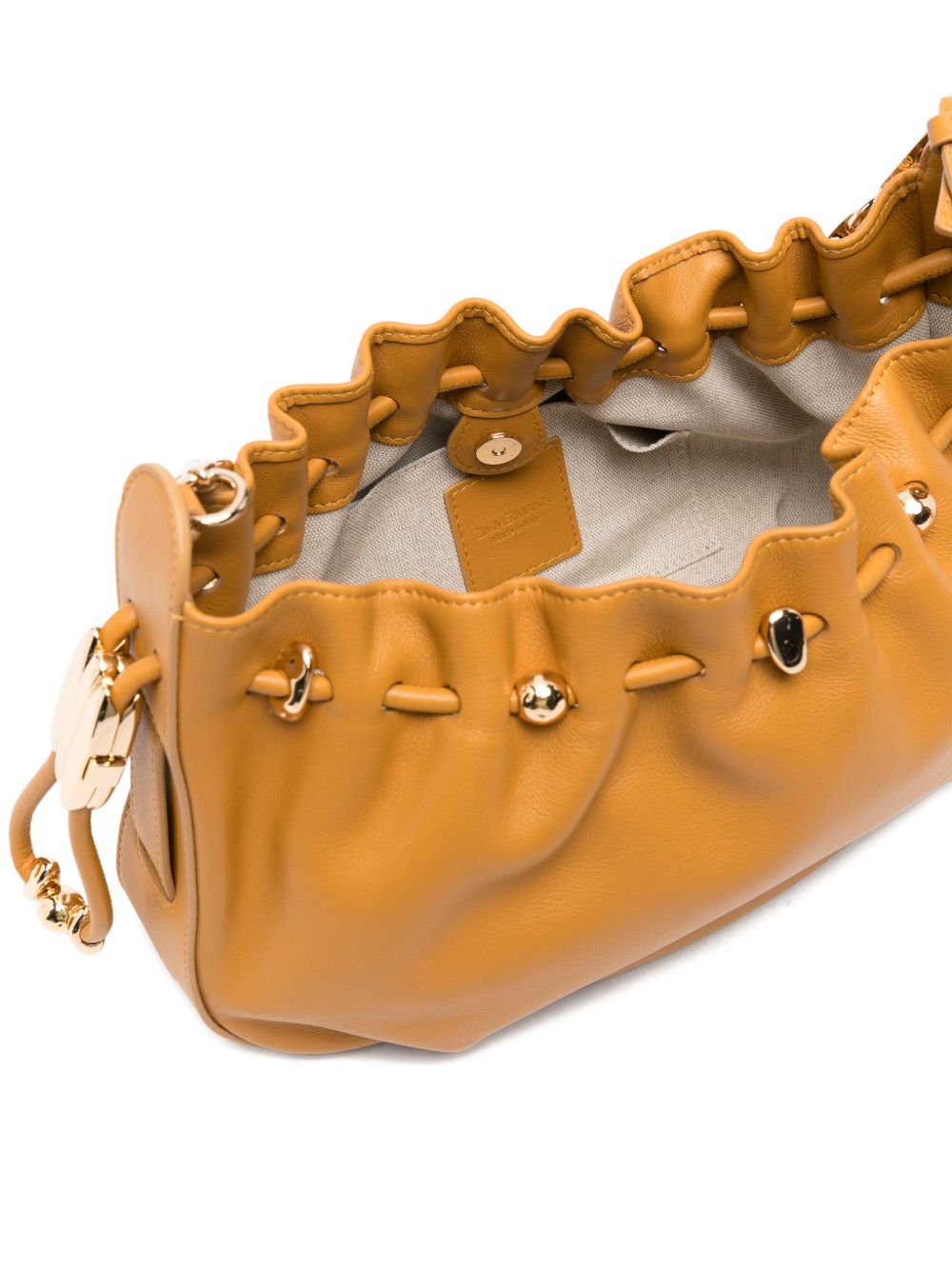 Zimmermann Ruched Chain Shoulder Bag Brown