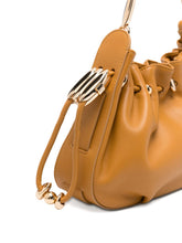 Zimmermann Ruched Chain Shoulder Bag Brown