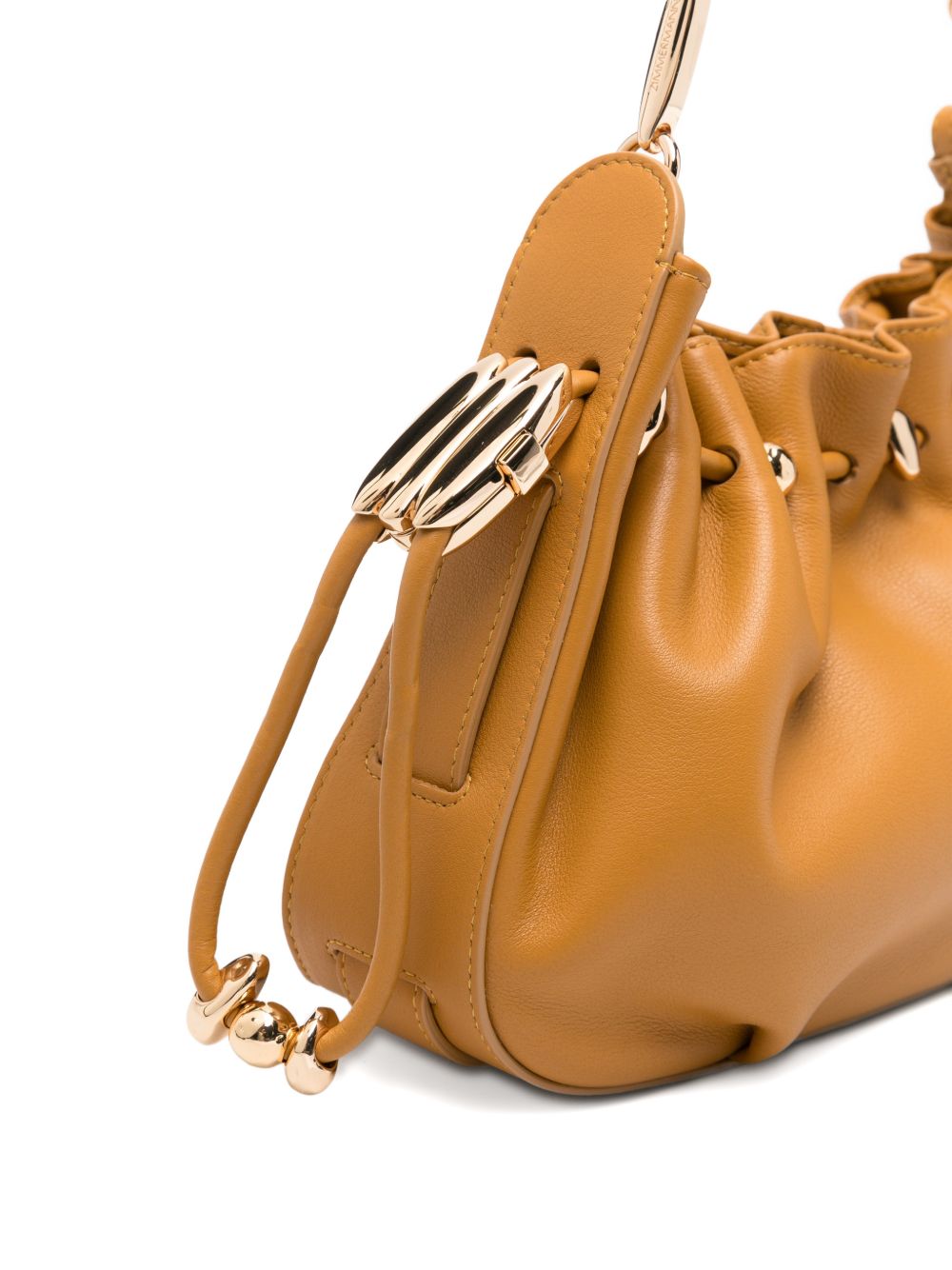 Zimmermann Ruched Chain Shoulder Bag Brown