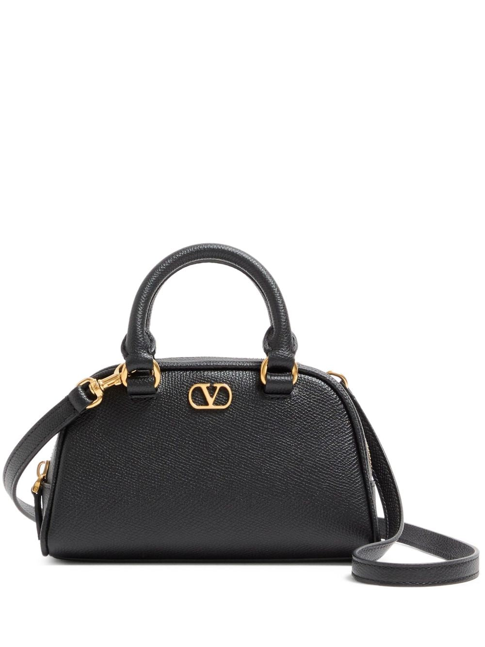 Valentino Garavani VLogo Mini Bowling Bag BLACK