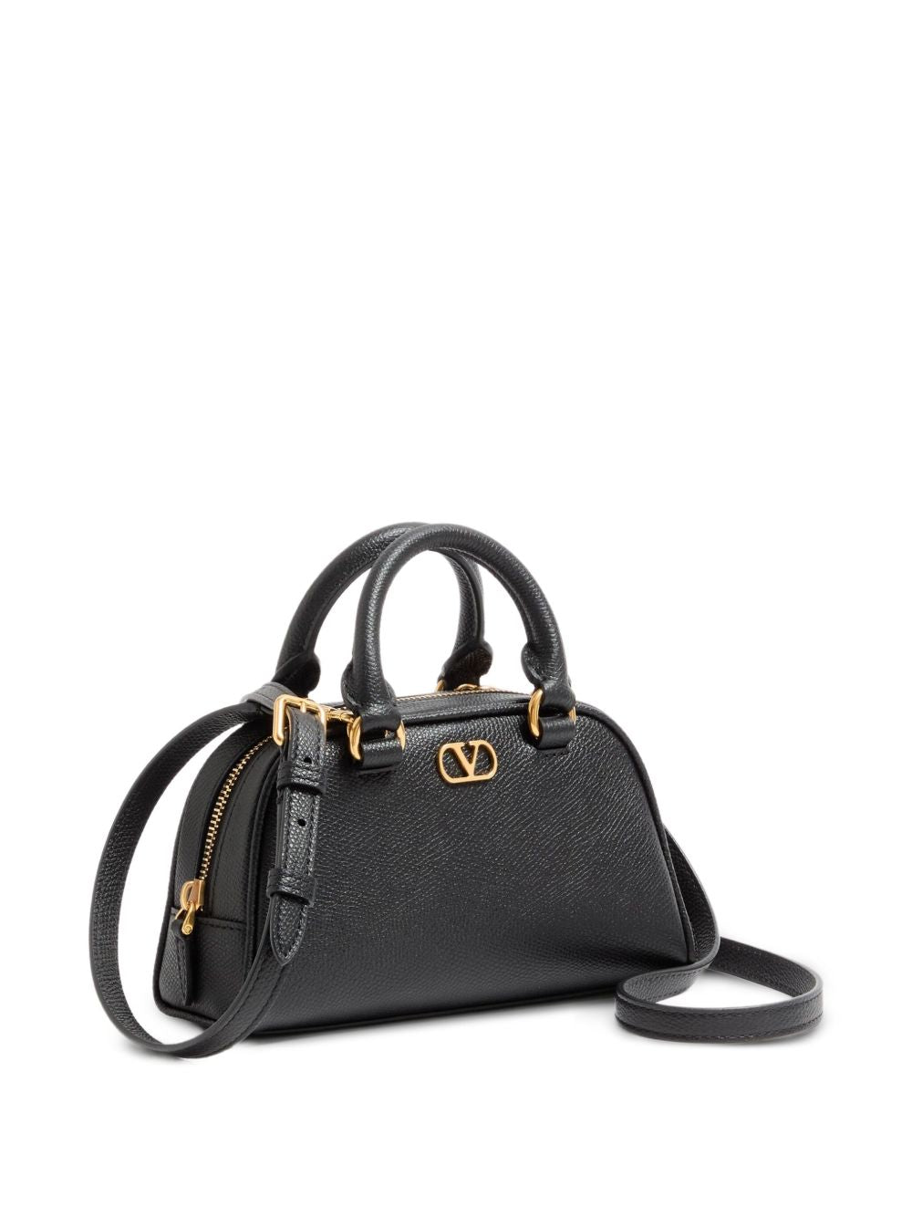 Valentino Garavani VLogo Mini Bowling Bag BLACK