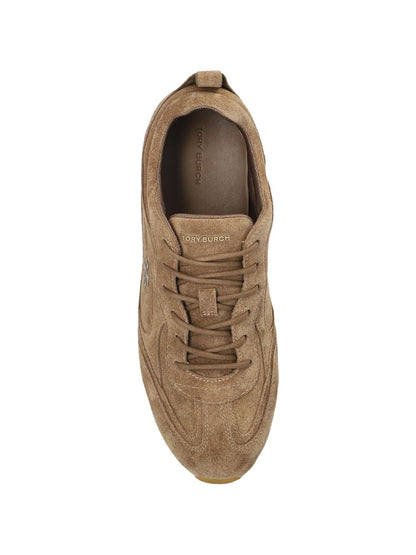 Tory Burch Good Luck Trainer Sneakers BROWN
