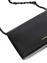 Jil Sander Folded Leather Clutch BLACK