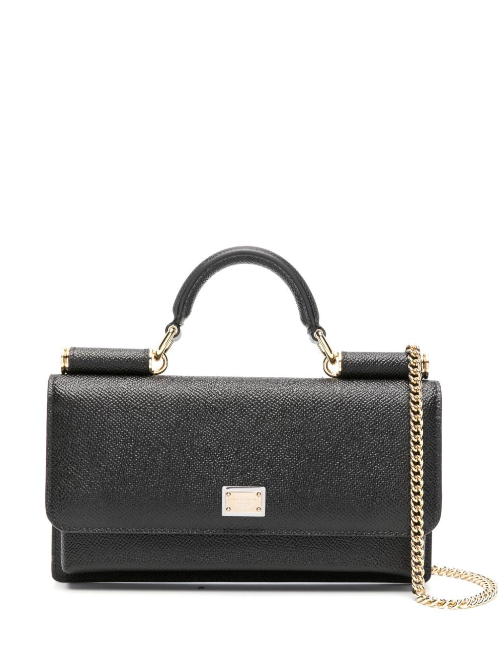 Dolce &amp; Gabbana Logo Plaque Card Holder BLACK