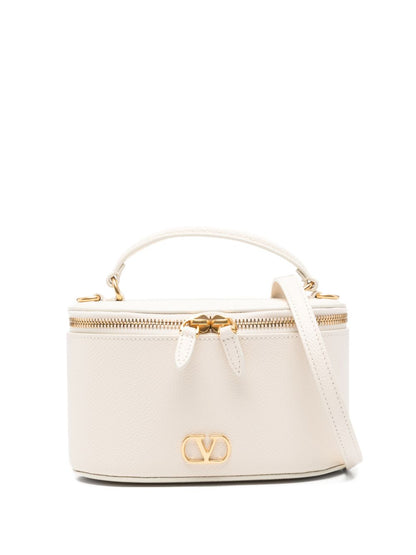 Valentino Garavani VLogo Bowling Bag Ivory