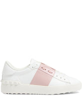 Valentino Garavani Open Leather Sneakers POWDER