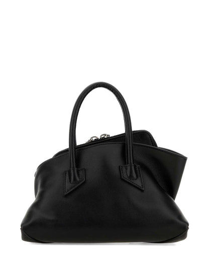 The Attico La Passeggiata Mini Top Handle Bag BLACK