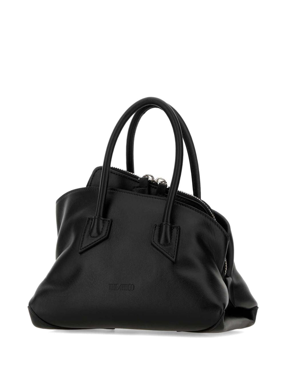 The Attico La Passeggiata Mini Top Handle Bag BLACK