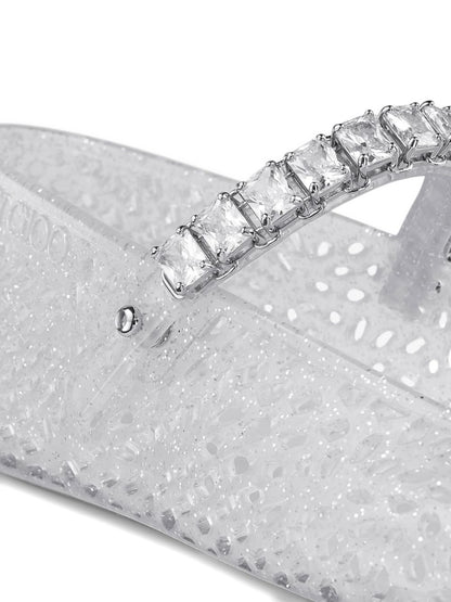 JIMMY CHOO Flat shoes SILVER SILVER