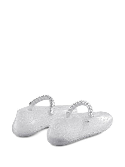 JIMMY CHOO Flat shoes SILVER SILVER