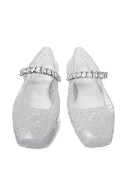 JIMMY CHOO Flat shoes SILVER SILVER