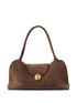 Versace Vivian Medium Suede Shoulder Bag BROWN