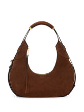 Moschino Suede Shoulder Bag BROWN