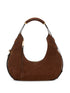 Moschino Suede Shoulder Bag BROWN
