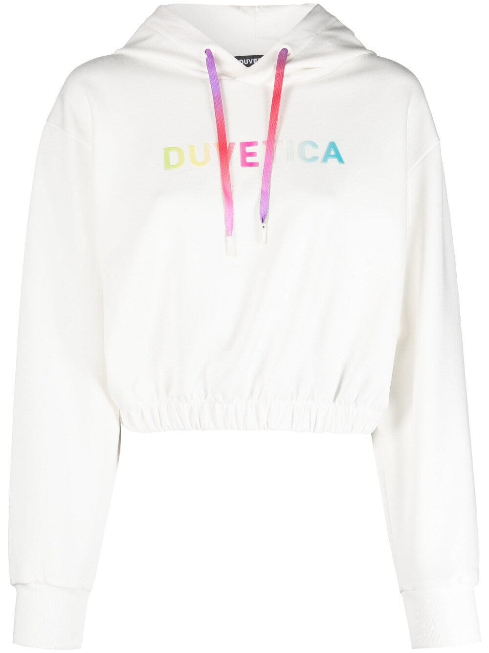 Logo-print cropped hoodie