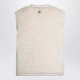 Moncler Mimosa Gilet In Teddy-Effect Fleece - Beige