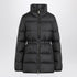 Moncler Black Down Brossette Jacket with Fitted Waist Black
