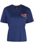 Peuterey Graffiti-Print Cotton T-Shirt Blue Blue