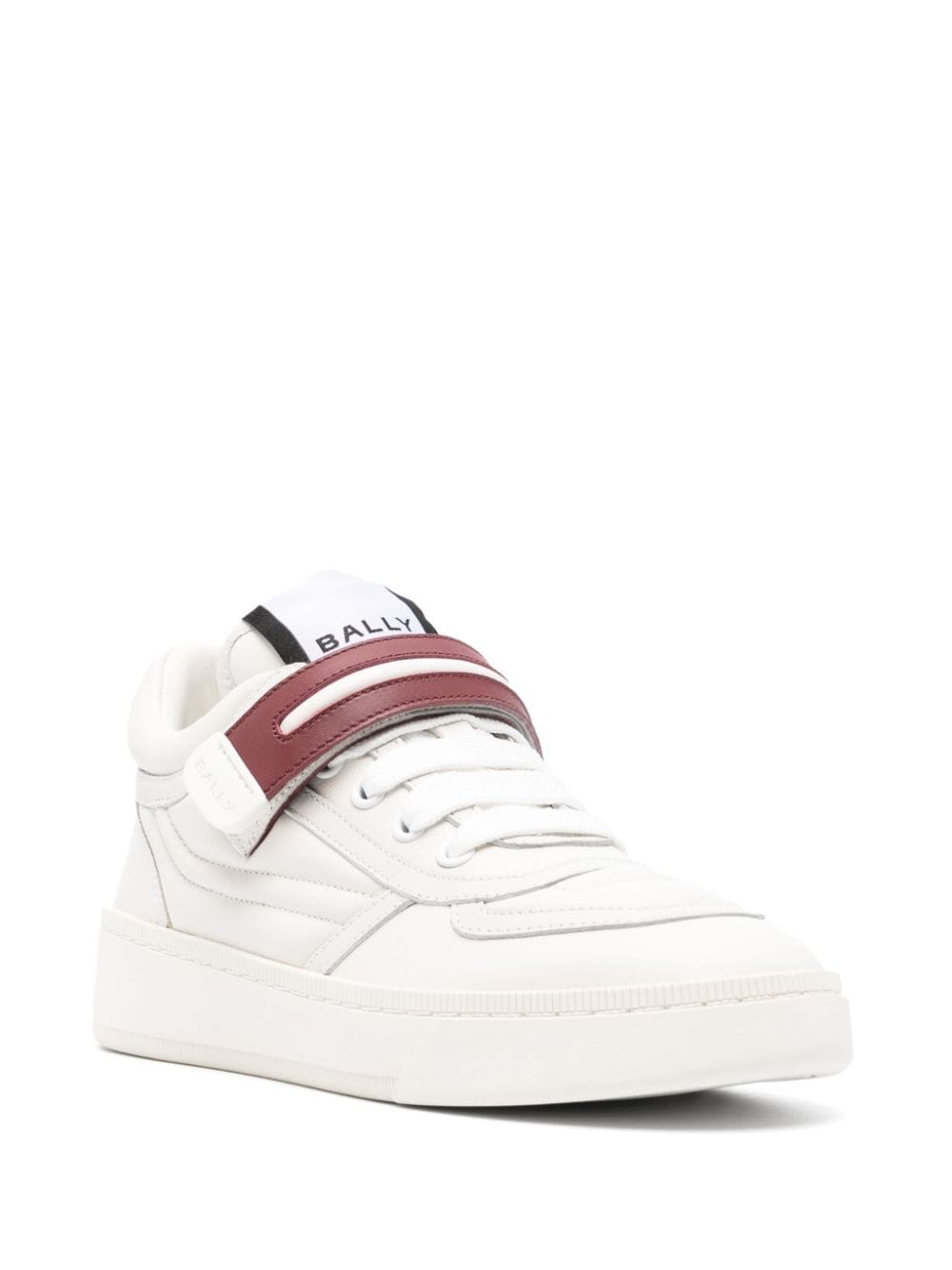 Bally Panelled Calf Leather Sneakers White