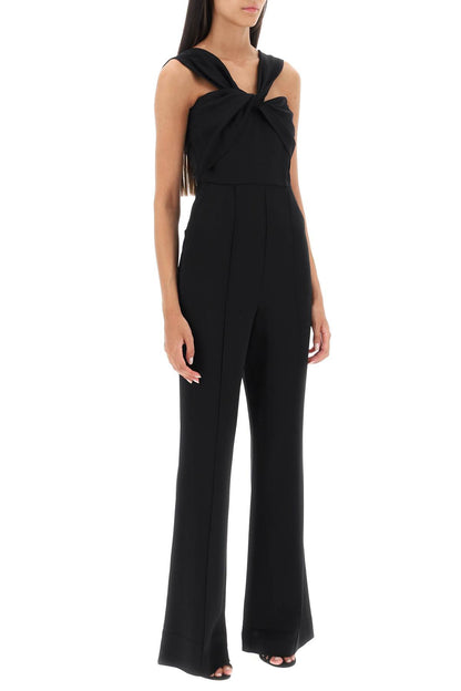 jumpsuit with twisted neckline