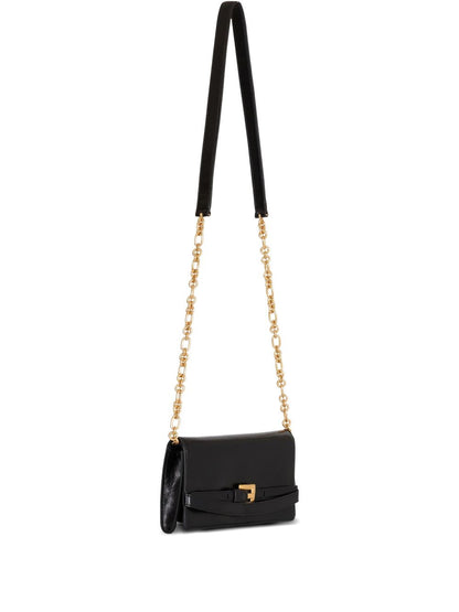 Balmain 1945 Chain Shoulder Bag BLACK