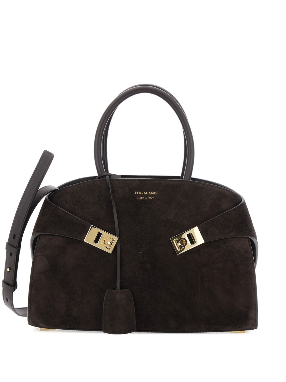 Ferragamo Hug Small Handbag BROWN