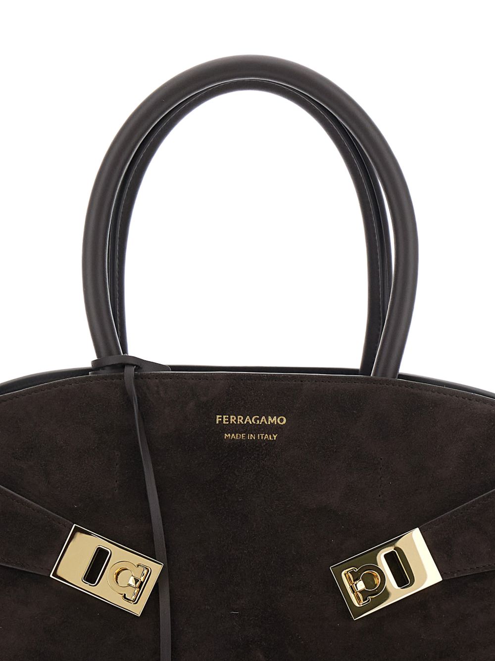 Ferragamo Hug Small Handbag BROWN