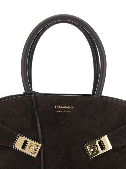 Ferragamo Hug Small Handbag BROWN