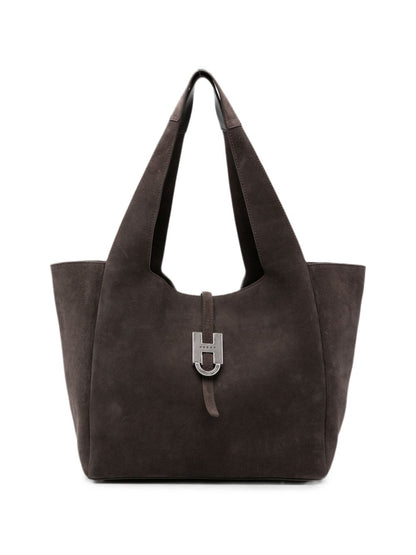 Hogan Trend Leather Tote BROWN