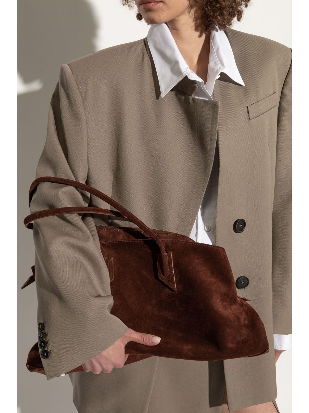 The Attico Monday Large Tote BROWN
