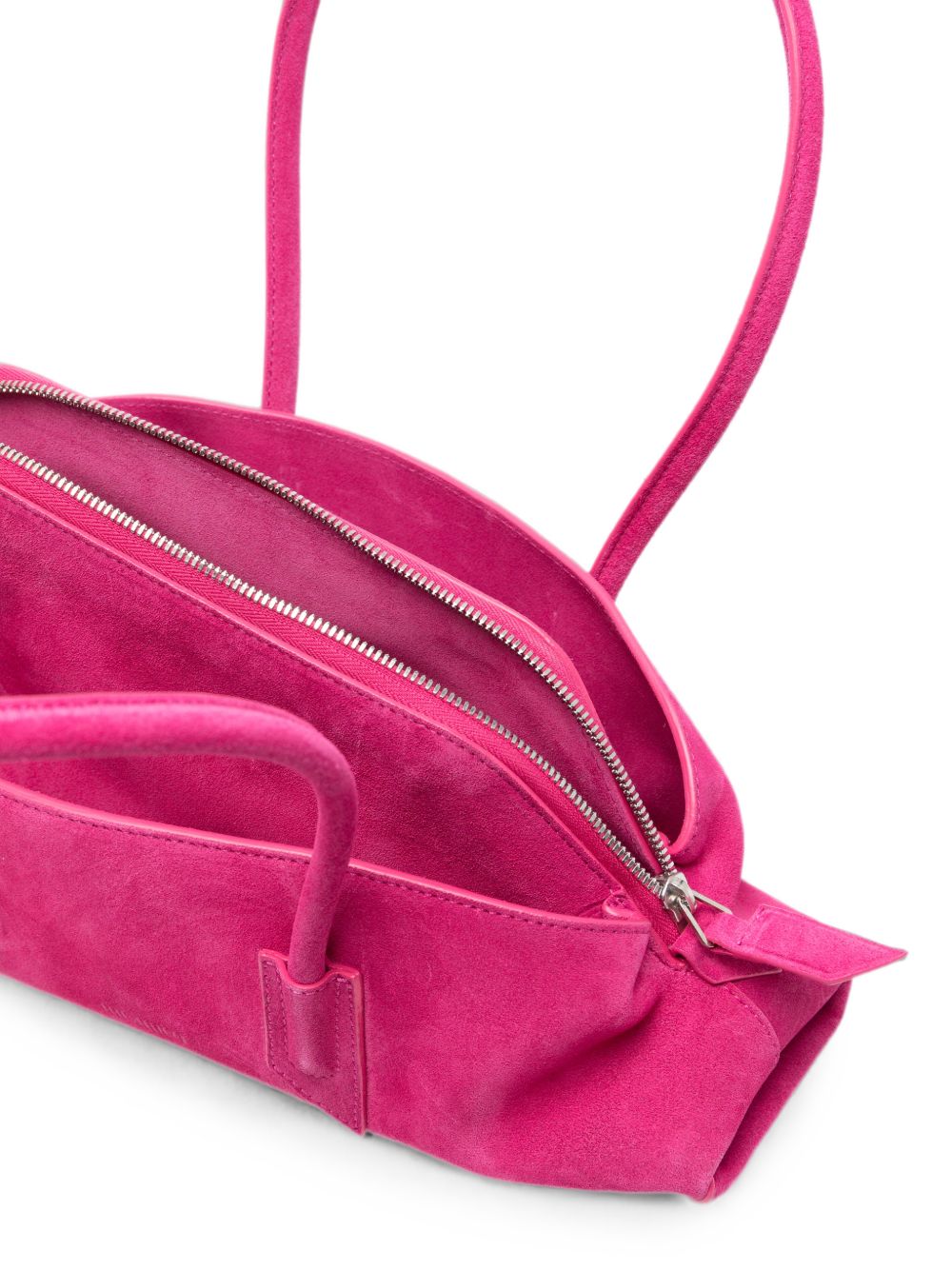 The Attico La Passeggiata Suede Bag FUXIA