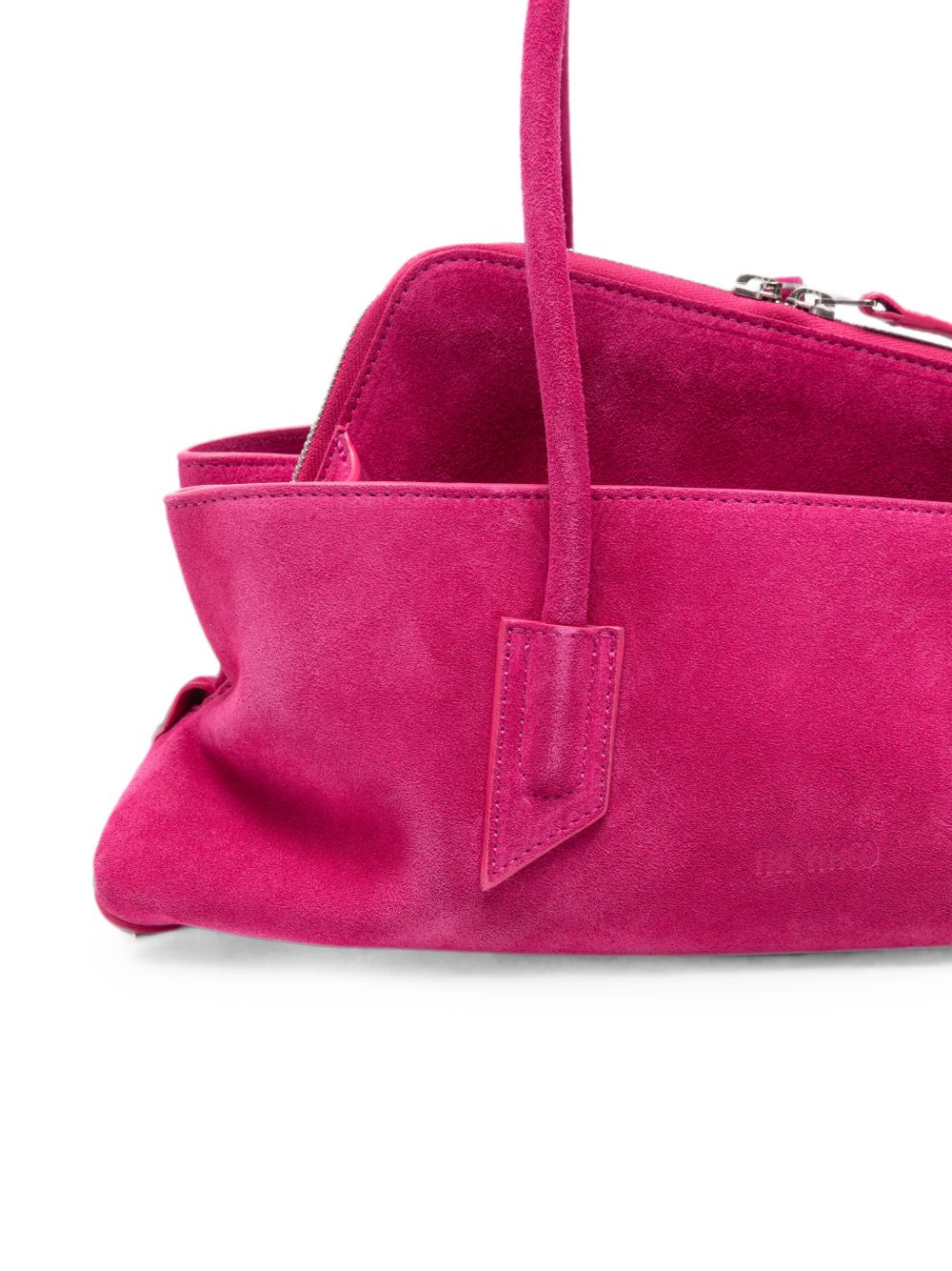 The Attico La Passeggiata Suede Bag FUXIA