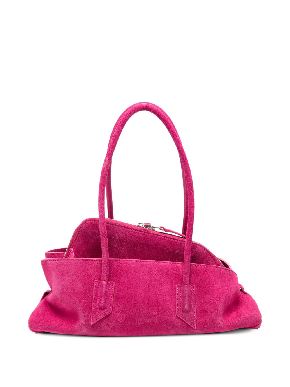 The Attico La Passeggiata Suede Bag FUXIA